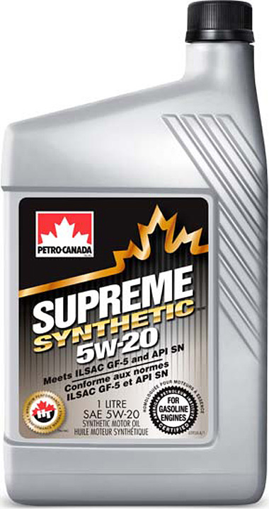 фото Моторное масло Petro-Canada Supreme Synthetic 5W-20, MOSYN52C12, 1 л