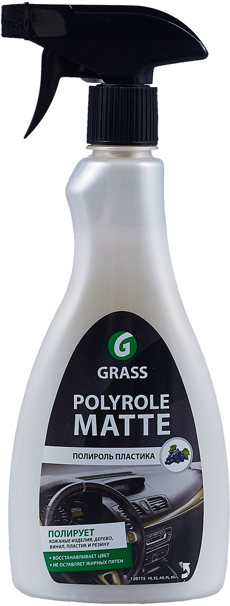 фото Полироль-очиститель пластика Grass Polyrole Matte матовый, 120115, 500 мл