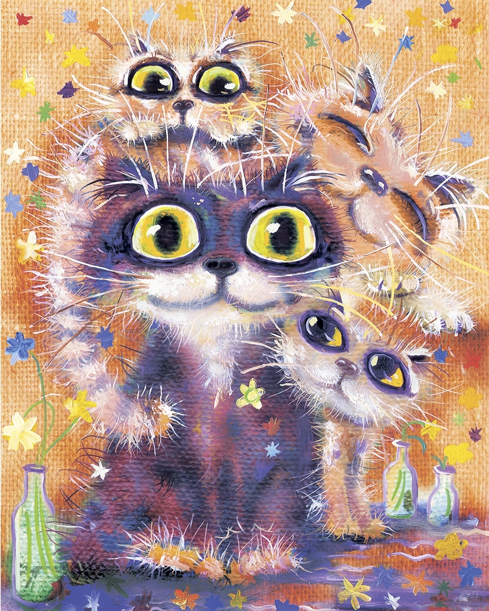 Кошки картины художника Касьянова