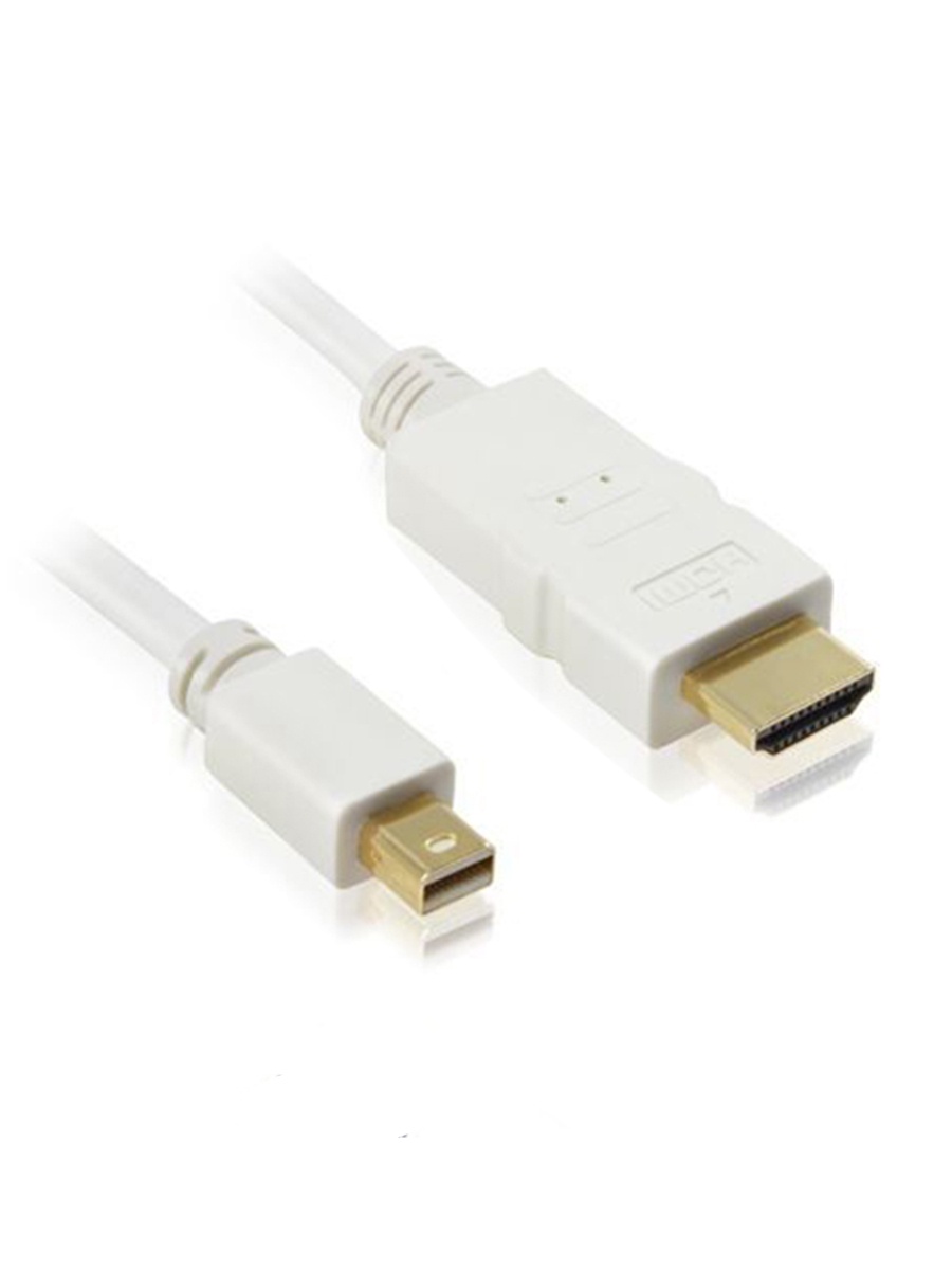 фото Кабель Greenconnect Greenconnect для цифровых видео устройств mini DisplayPort - HDMI, 1,8 м, GCR-50672, белый