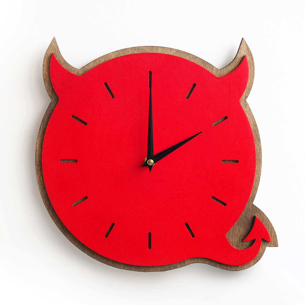 Настенные часы Roomton Diablo, часы на стену красного цвета, красный