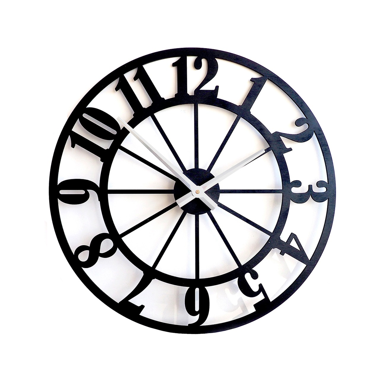 Настенные часы Roomton Настенные часы в стиле лофт, черный