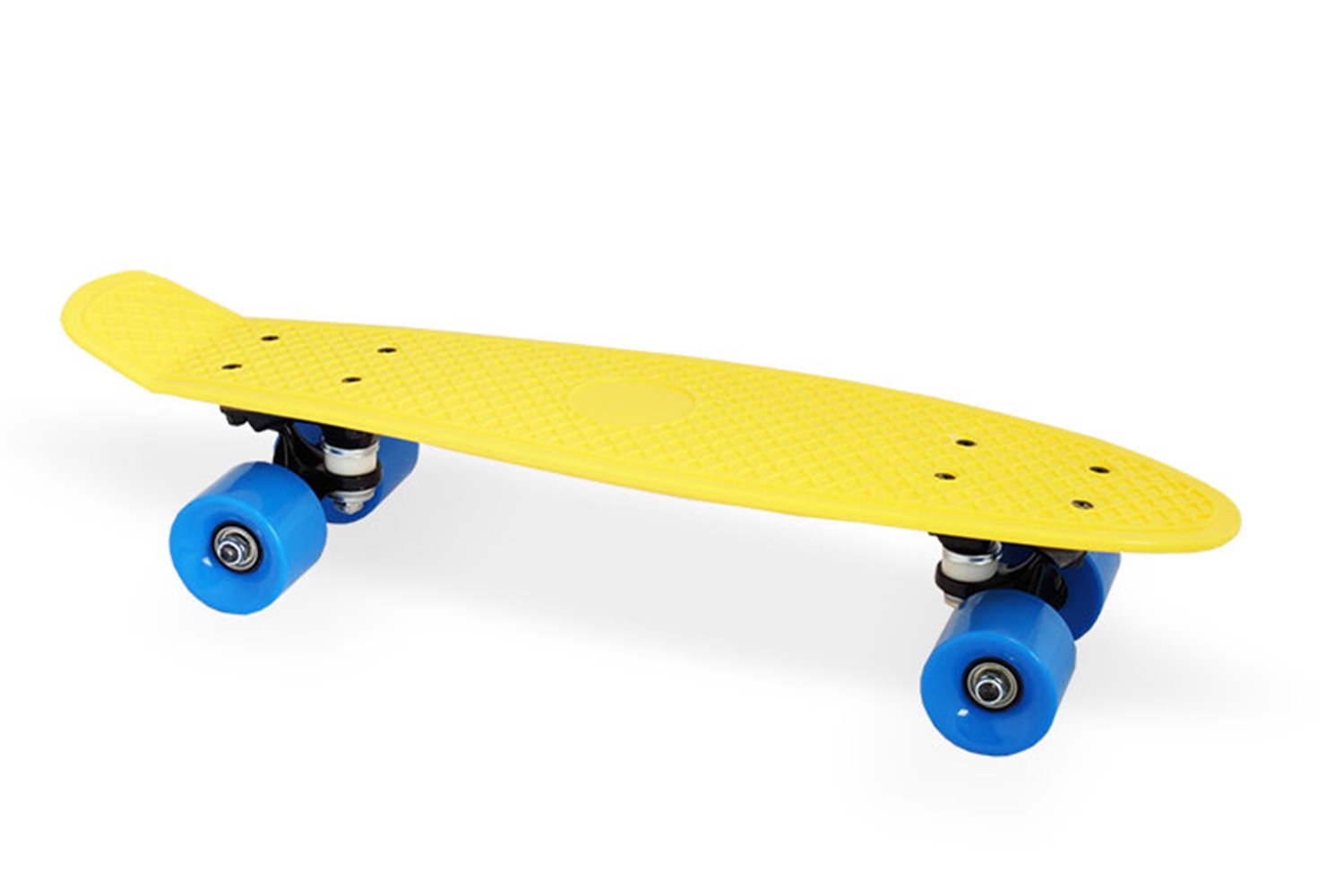 фото Скейтборд Moove&Fun Скейт пластиковый 22х6", желтый, желтый