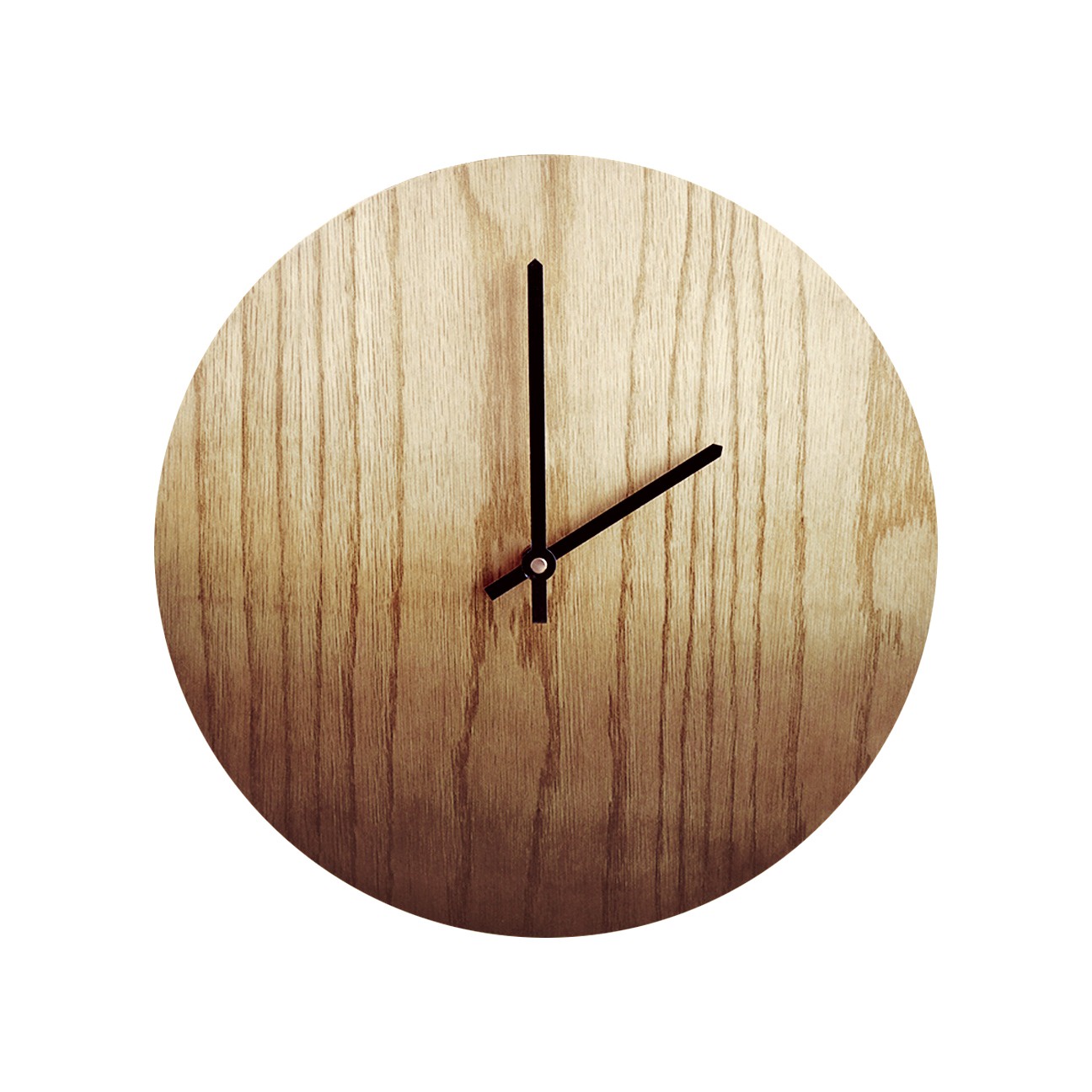 Настенные часы Roomton дизайнерские часы из дерева с ручной росписью, коричневый