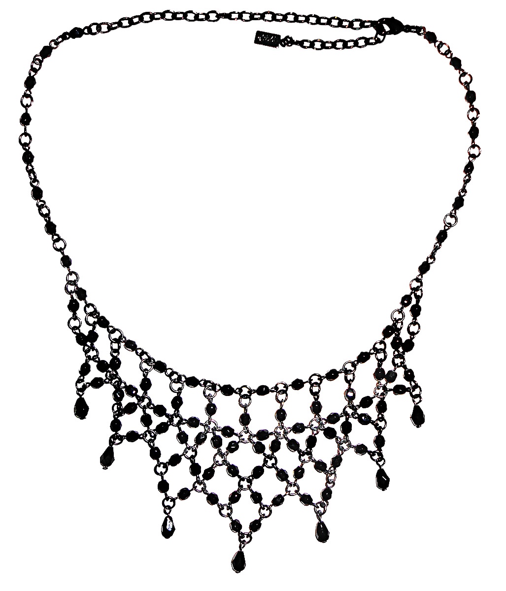 фото Колье/ожерелье бижутерное 1928  «Изящество» , Кристалл, 37 см, МНО130119-01 1928 jewelry