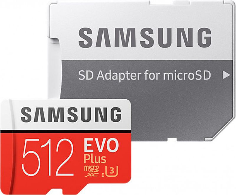 фото Карта памяти Samsung MicroSD EVO Plus, 512GB, MB-MC512GARU, белый, оранжевый