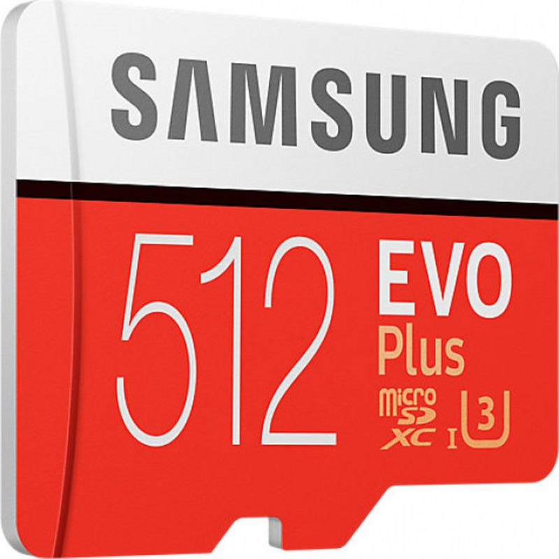 фото Карта памяти Samsung MicroSD EVO Plus, 512GB, MB-MC512GARU, белый, оранжевый