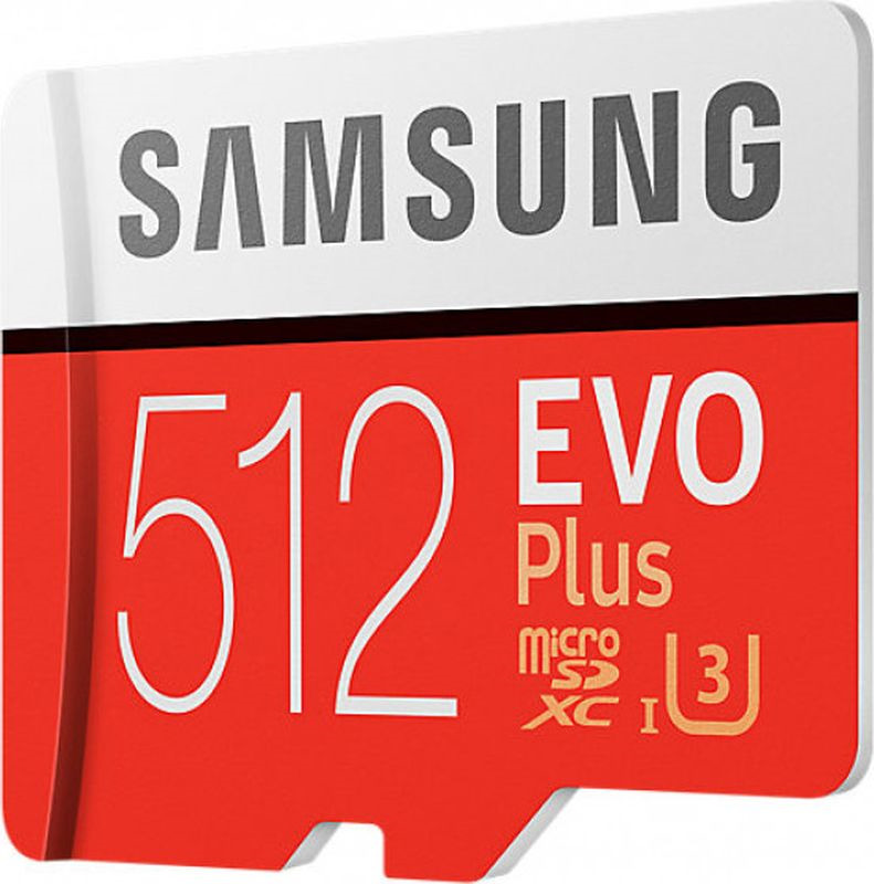 фото Карта памяти Samsung MicroSD EVO Plus, 512GB, MB-MC512GARU, белый, оранжевый