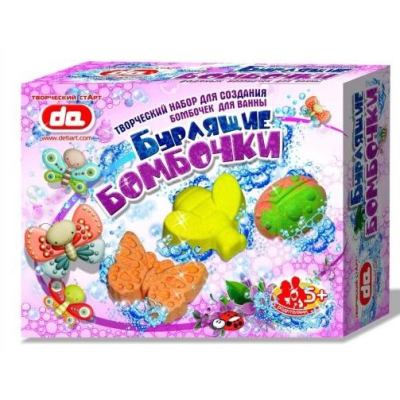 фото Набор Бурлящие бомбочки для ванны Дети Арт "Насекомые", 17004, разноцветный