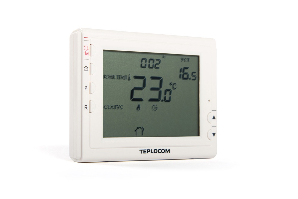 фото Термостат TEPLOCOM TS-Prog-220/3A, белый