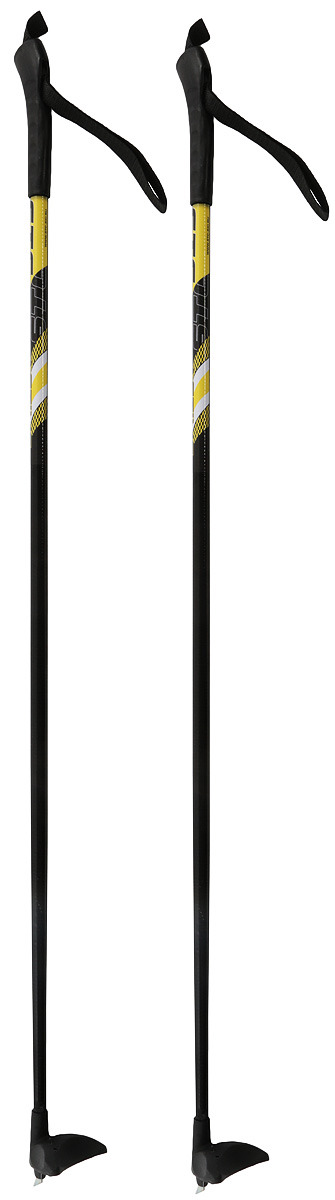 Лыжные палки Trek Universal, 00000005994, черно-желтый, 100 см