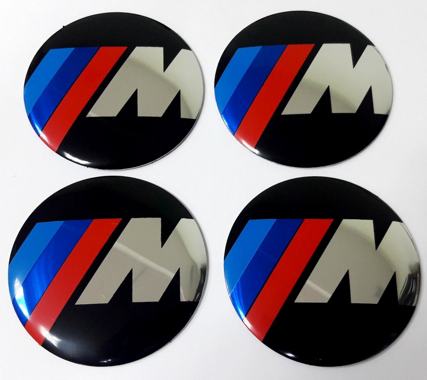 фото Наклейки на колесные диски"М", металл Mashinokom