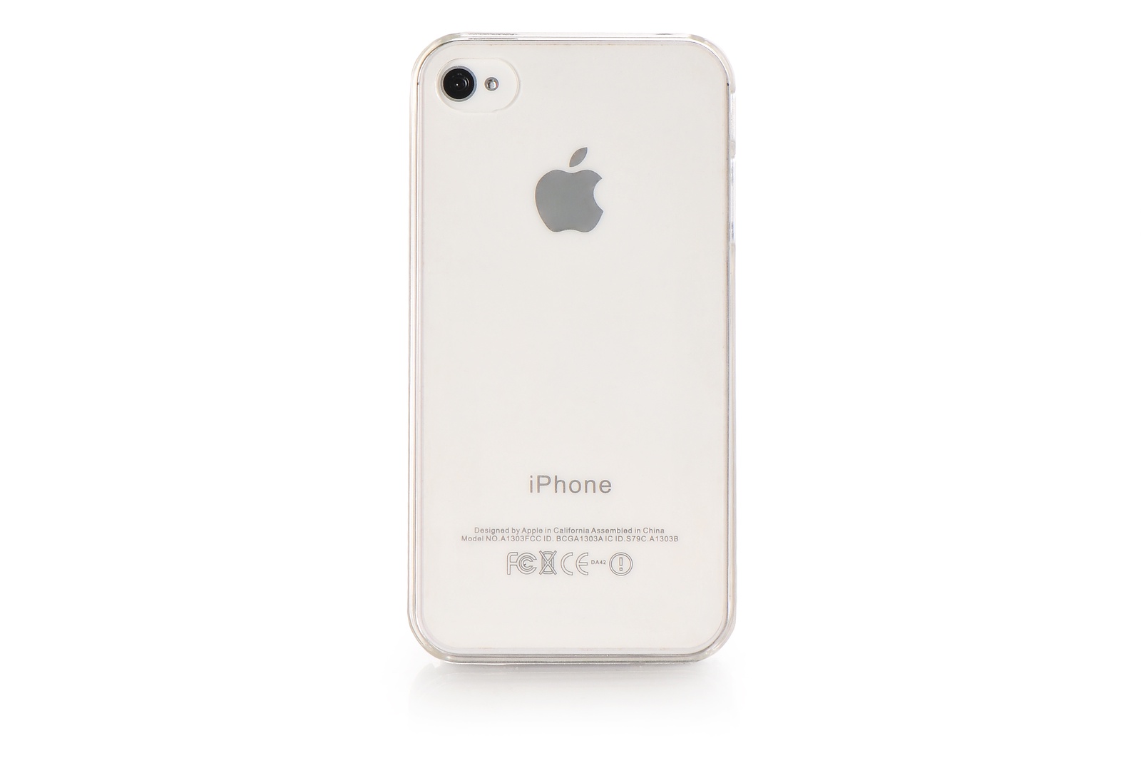 фото Чехол накладка iPhone 4/4S пластик прозрачный No name