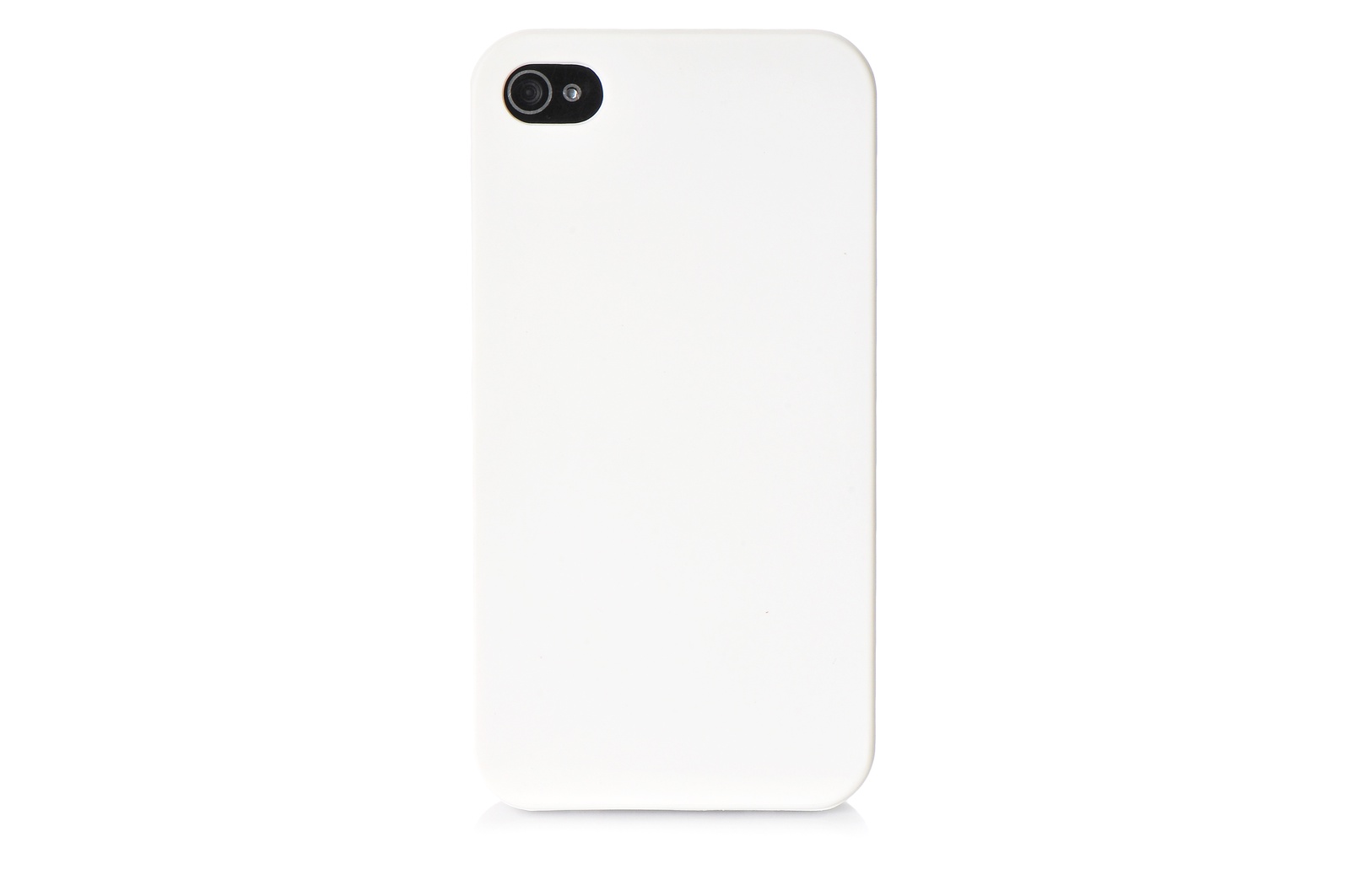 фото Чехол для сотового телефона No name Чехол накладка iPhone 4/4S пластик soft touch белый