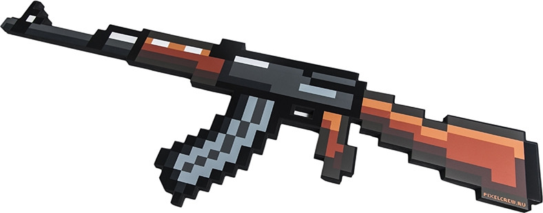 фото Игрушечное оружие Minecraft "АК-47", PC10004, длина 68 см