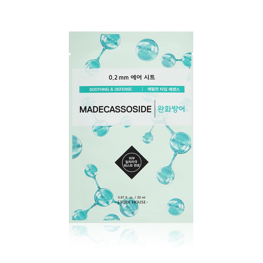 фото Успокаивающая маска для лица с мадекассосидом Etude House 0.2 Therapy Air Mask Madecassoside, 20 мл