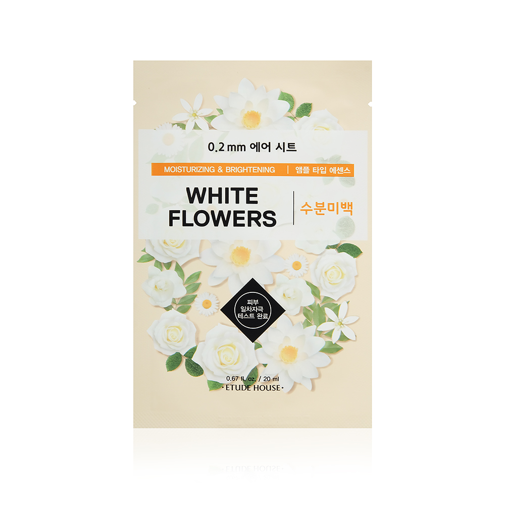 фото Маска для лица с белым цветком Etude House 0.2 Therapy Air Mask White Flower, 20 мл