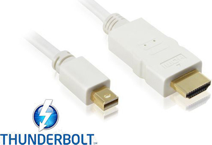 фото Кабель-переходник Greenconnect, mini DisplayPort, HDMI, 1,8 м, белый