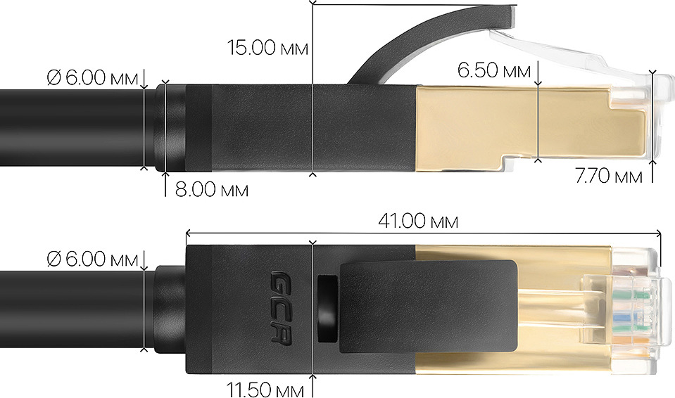 фото Патч-корд Greenconnect Prof, категории 7, AWG, литой, прямой, 30 м, черный