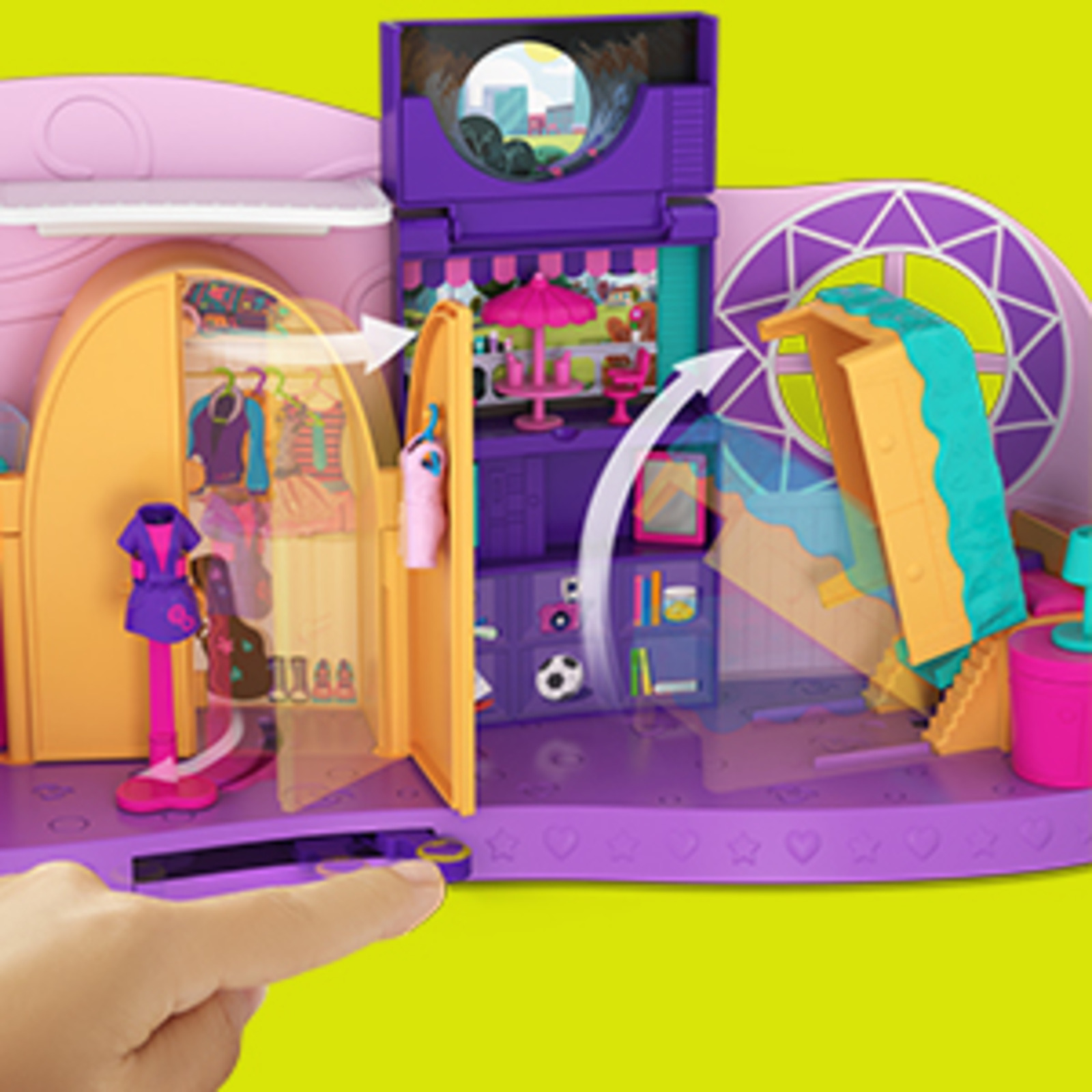 фото Игровой набор с куклой Polly Pocket "Комната Полли", FRY98