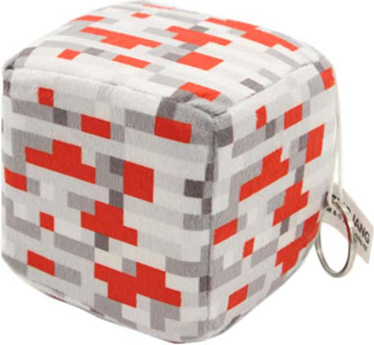фото Мягкая игрушка Minecraft "Куб Redstone Ore" 10 см, PC04650