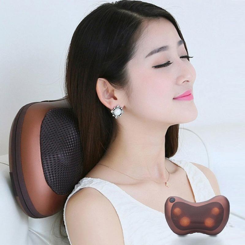 фото Массажная подушка Massage pillow 4 ролика, 3016,Бордовый Lifeprodact