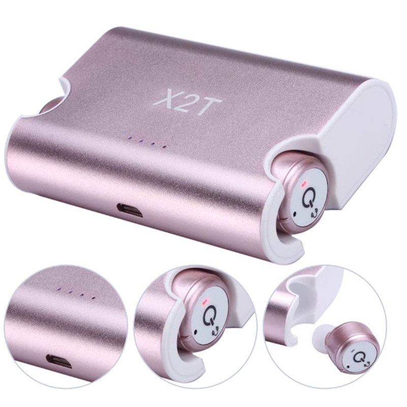 фото Наушники Aceshley Беспроводные Bluetooth наушники X2T Цвет: Розовый, 12270