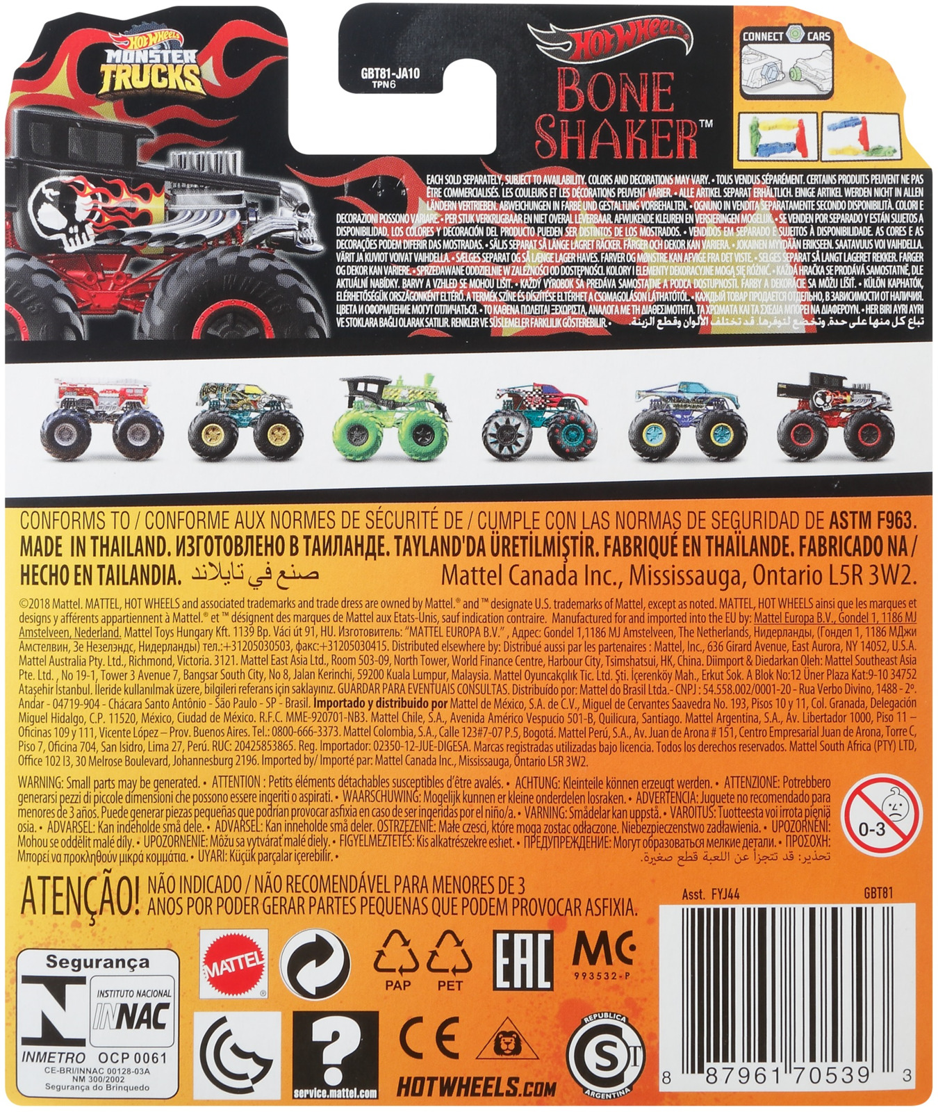 фото Машинка Hot Wheels "Базовый монстр трак", FYJ44_GBT81