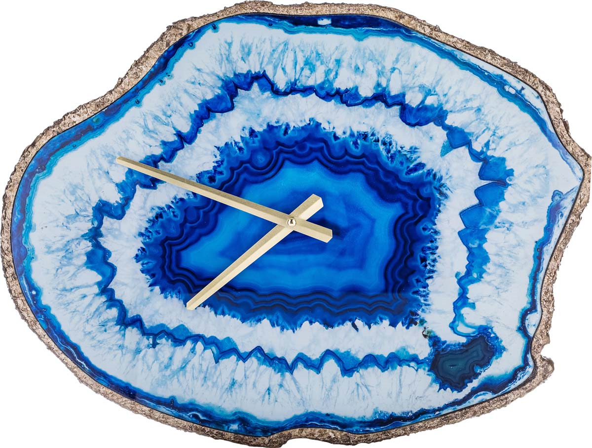 фото Часы настенные Lefard, кварцевые, цвет: белый, синий, 36 х 48,5 х 4 см