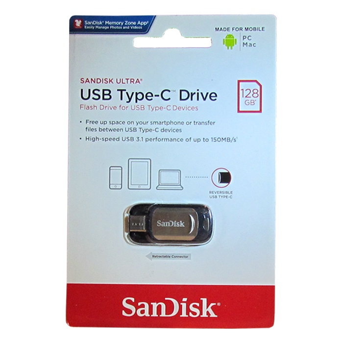 фото USB Флеш-накопитель SanDisk Ultra Z450 128GB USB Type-C