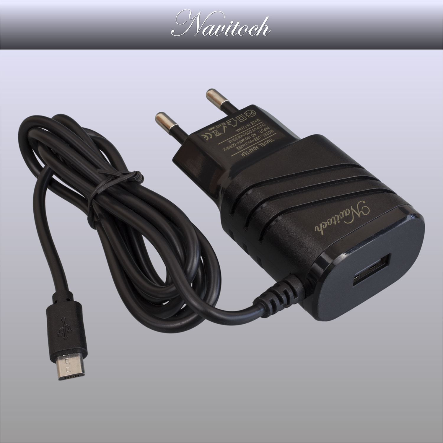фото Зарядное устройство Navitoch microUSB 2A+USB, 3747