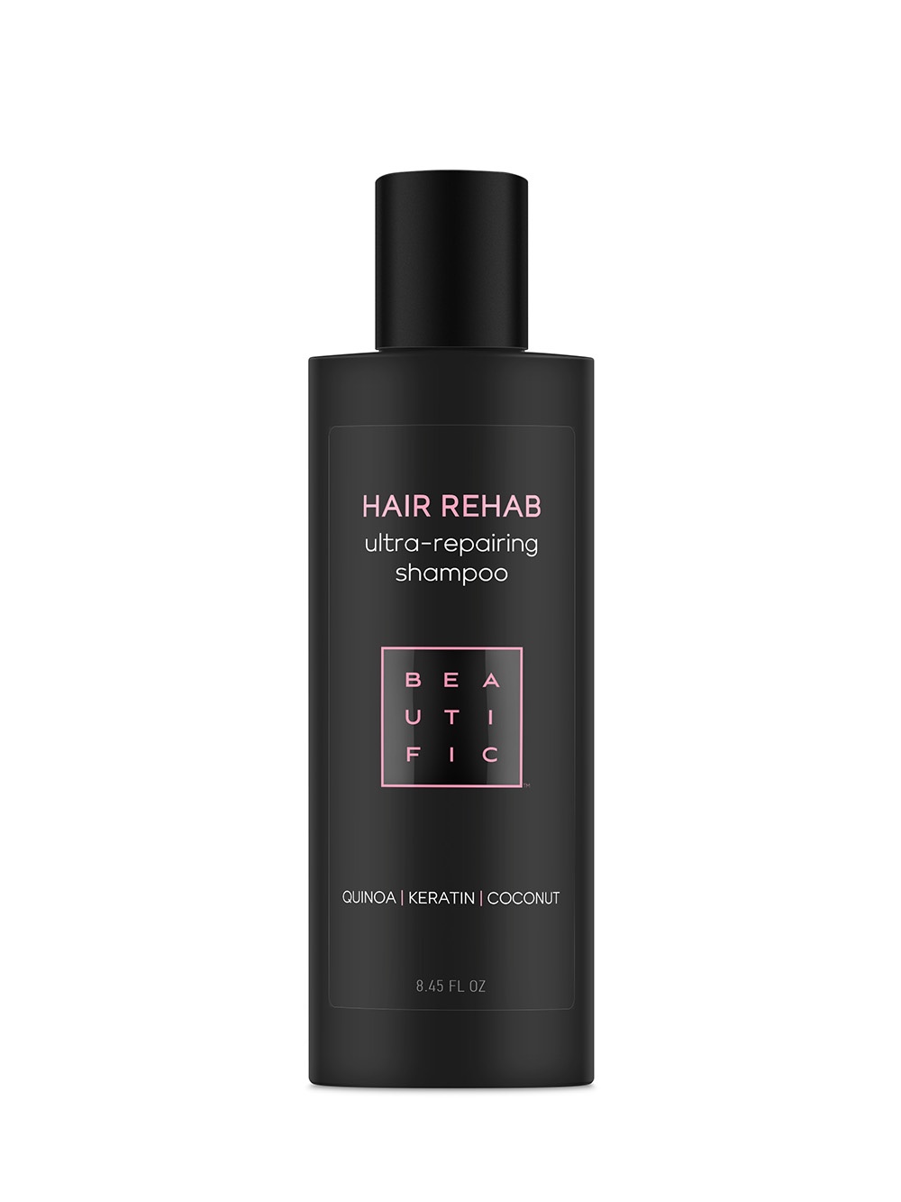 Шампунь для волос BEAUTIFIC Hair Rehab супер-восстанавливающий для поврежденных волос с протеинами киноа, кератином и кокосовым маслом
