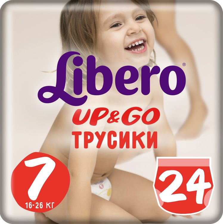 фото Libero Трусики Up&Go Size 7 (16-26 кг) 24 шт