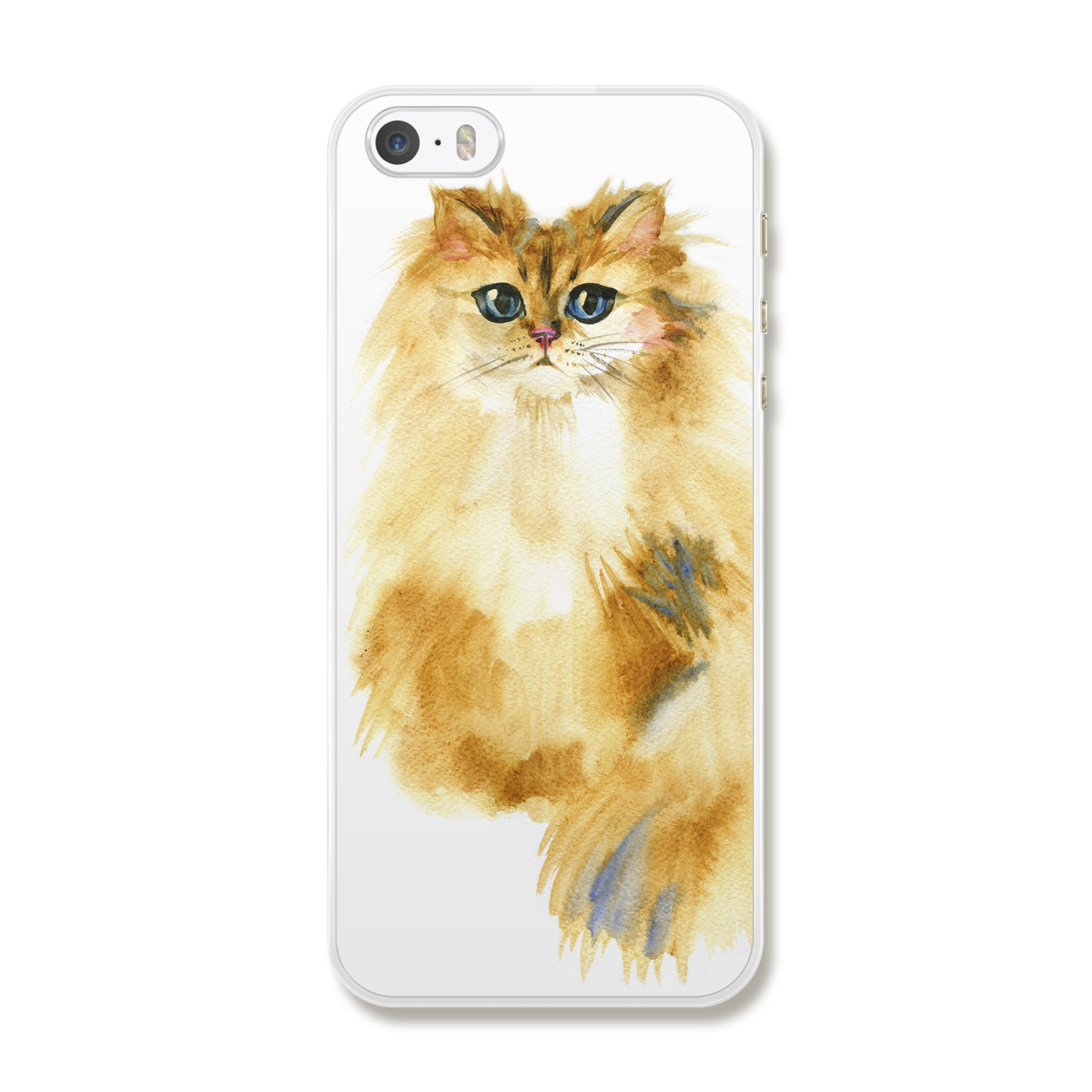 фото Чехол для iPhone 5/5S/SE "Рисунок кошки" Boom case