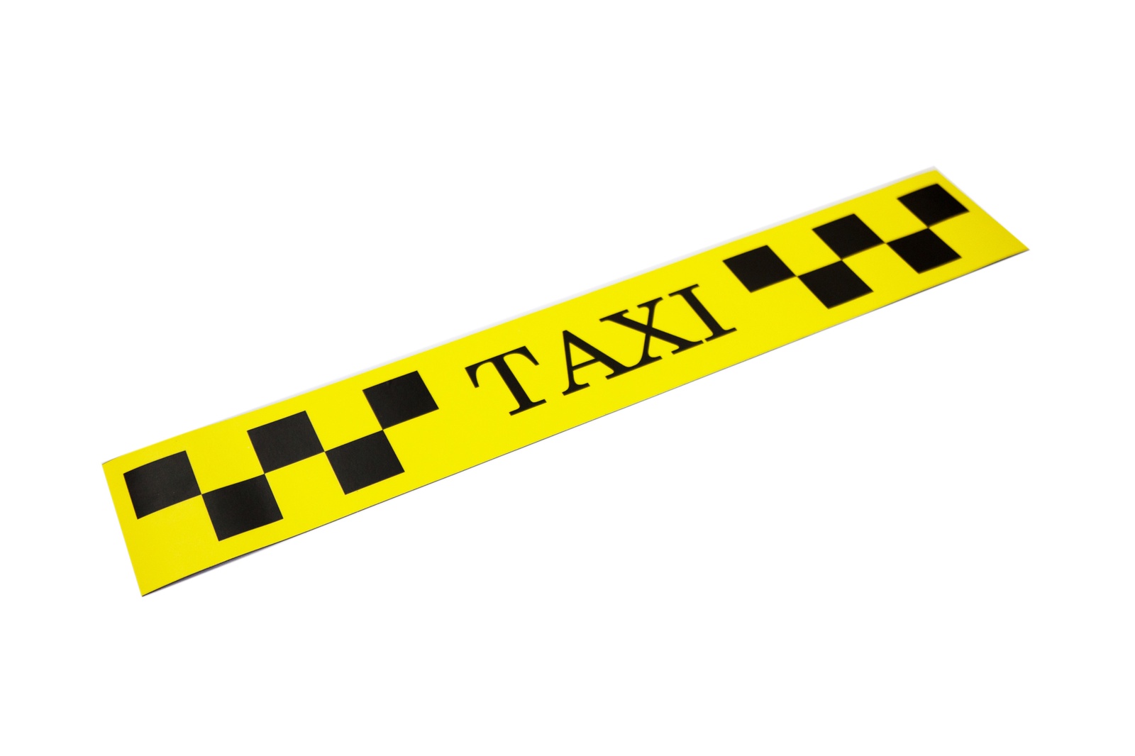 фото Магнит Простые Предметы такси дляпритяжения клиентов, 600х100, желтый