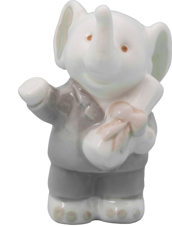 <b>Декоративная фигурка</b> "<b>Слоник</b> со свитком", 79341, белый, 5,3 х ...