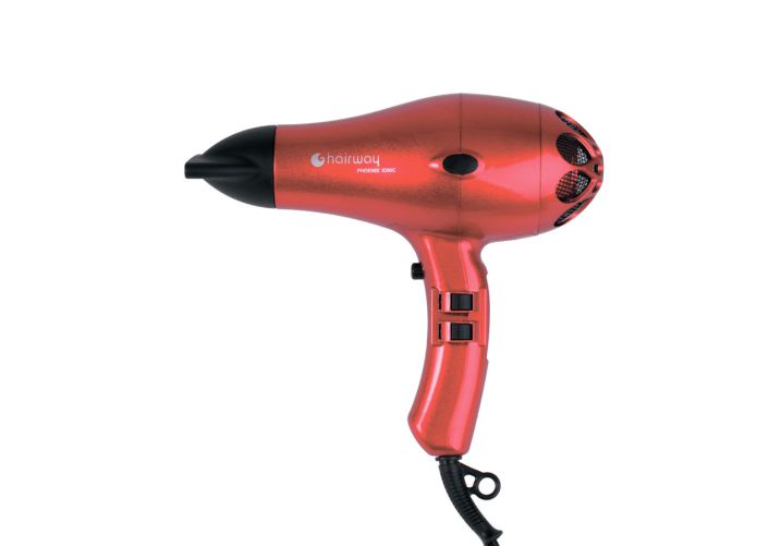 Фен для волос Hairway Фен Phoenix Ionic Compact 03048, красный, 1800-2000W Фен для волос Hairway Фен Phoenix Ionic Compact 03048, красный, 1800-2000W
