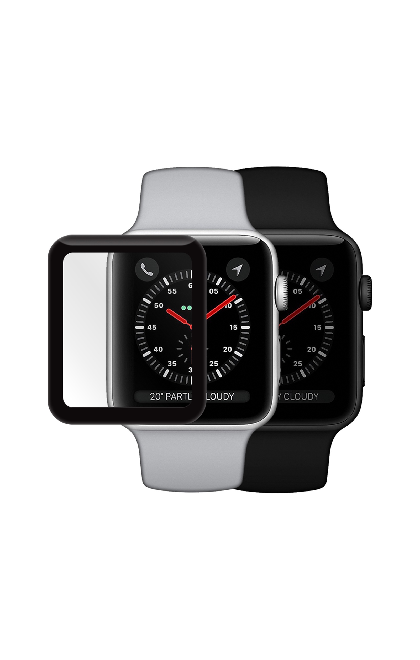 фото Защитное стекло Mobius Apple Watch 3 42 mm, черный