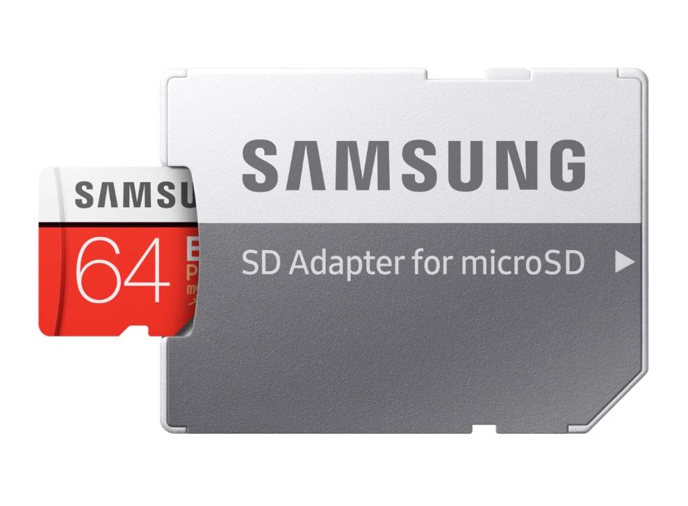 фото Карта памяти с адаптером Samsung EVO+ microSDXC UHS-1 Class 10 (100MB/s) 64 GB