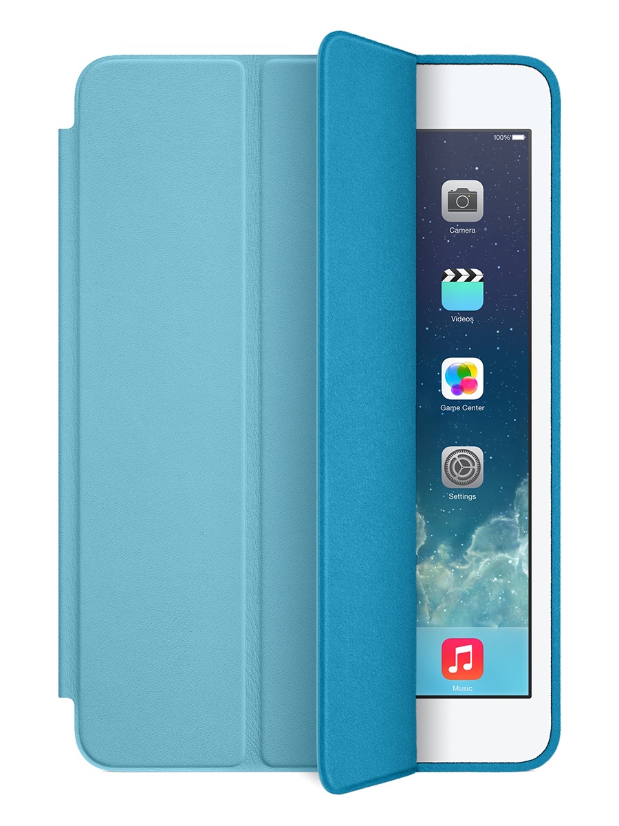 фото Чехол книжка для iPad mini 4. Голубой Yoho