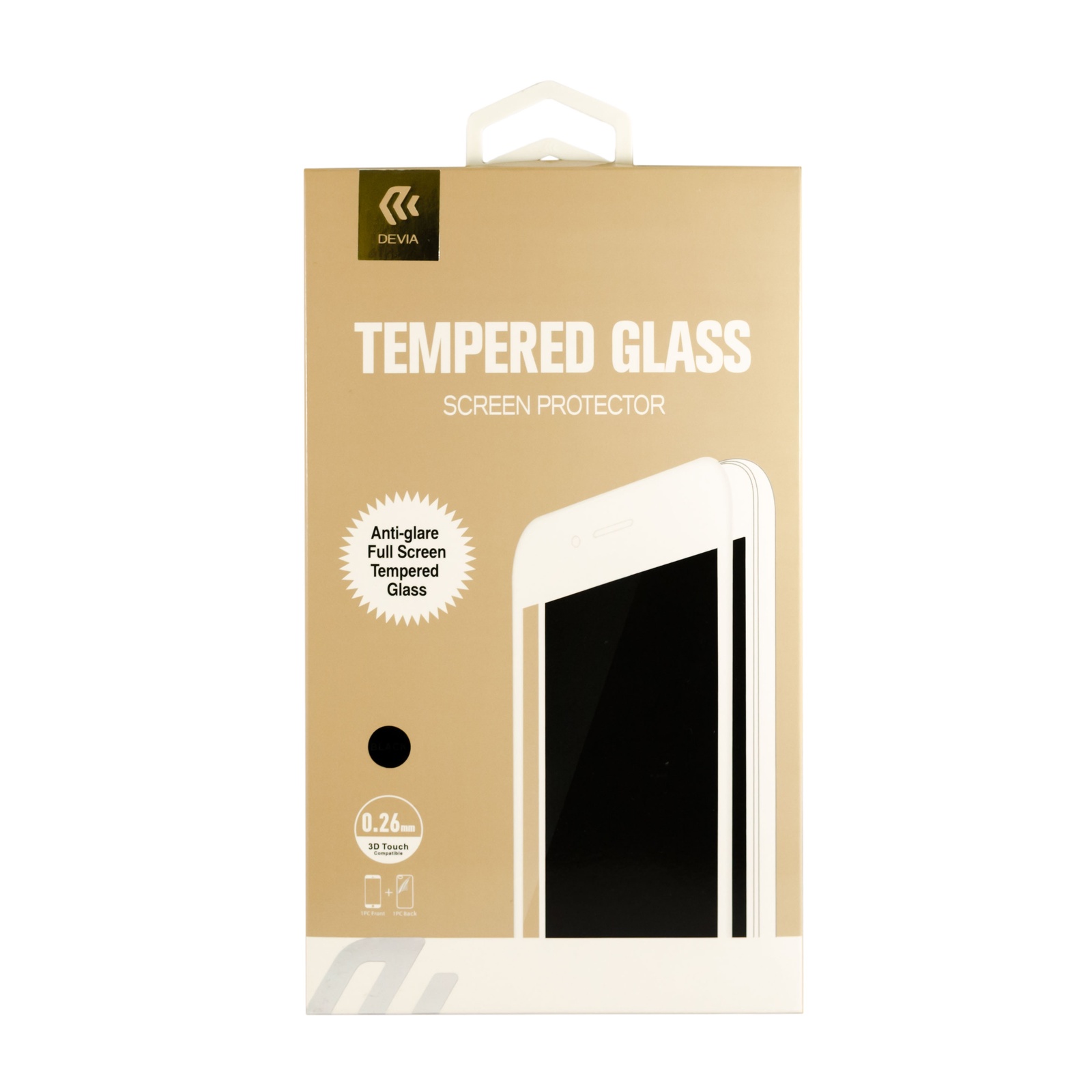 фото Защитное стекло Devia Anti-Glare Full Screen Tempered Glass 0.26мм для Apple iPhone 7/8, белый