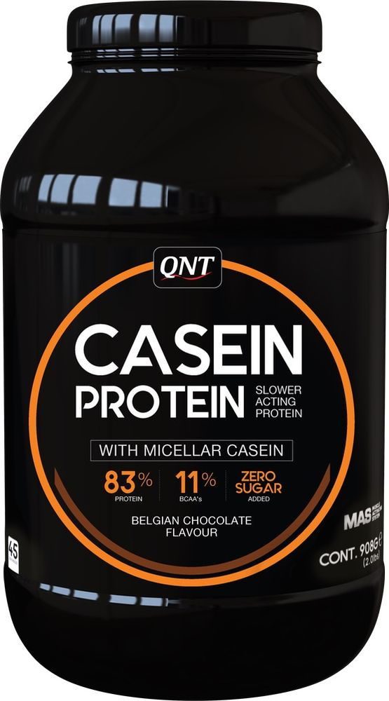 Протеин QNT Казеин Протеин бельгийский шоколад, 908 г