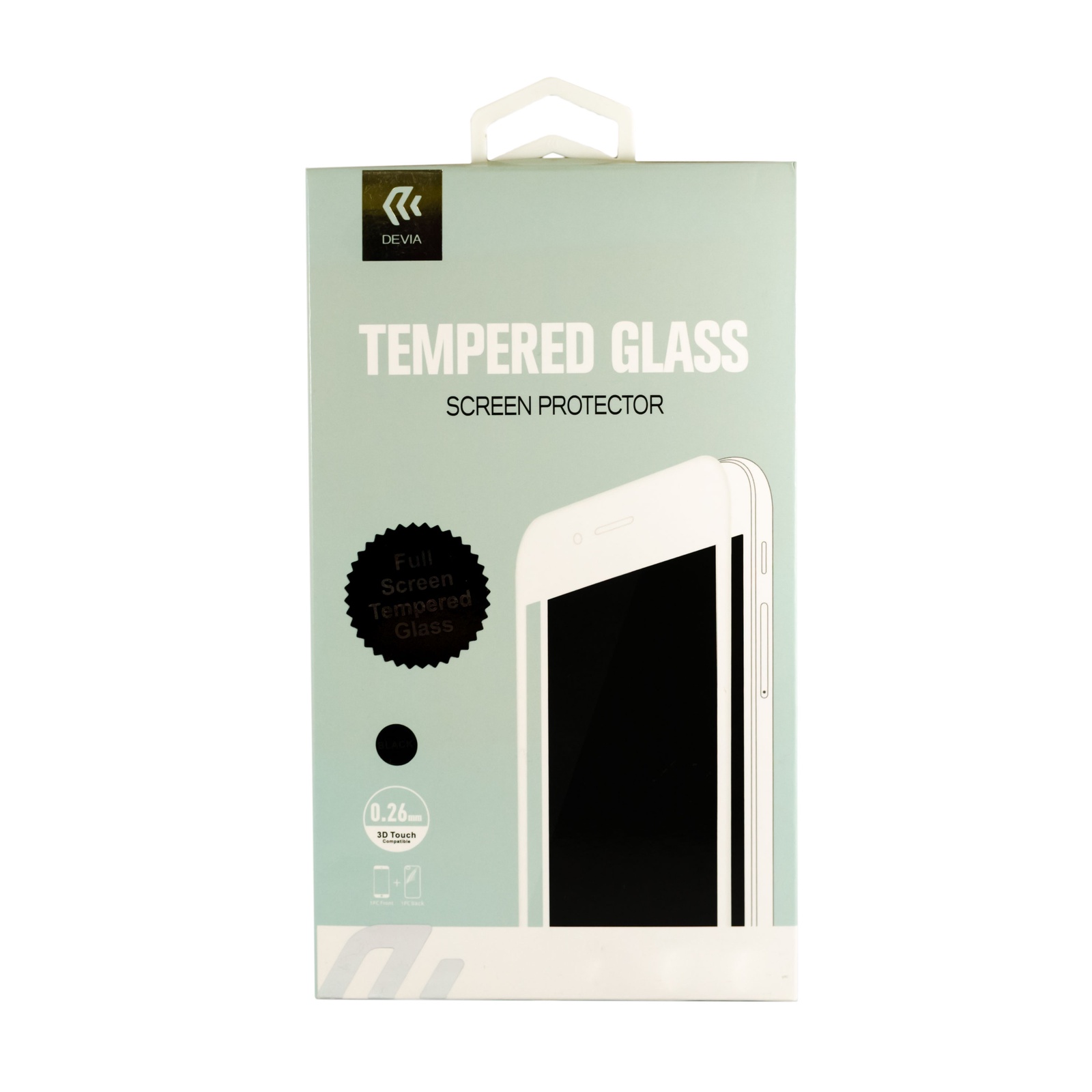 фото Защитное стекло Devia Full Screen 3D Tempered Glass Touch 0.26мм для Apple iPhone 6/6S, черный