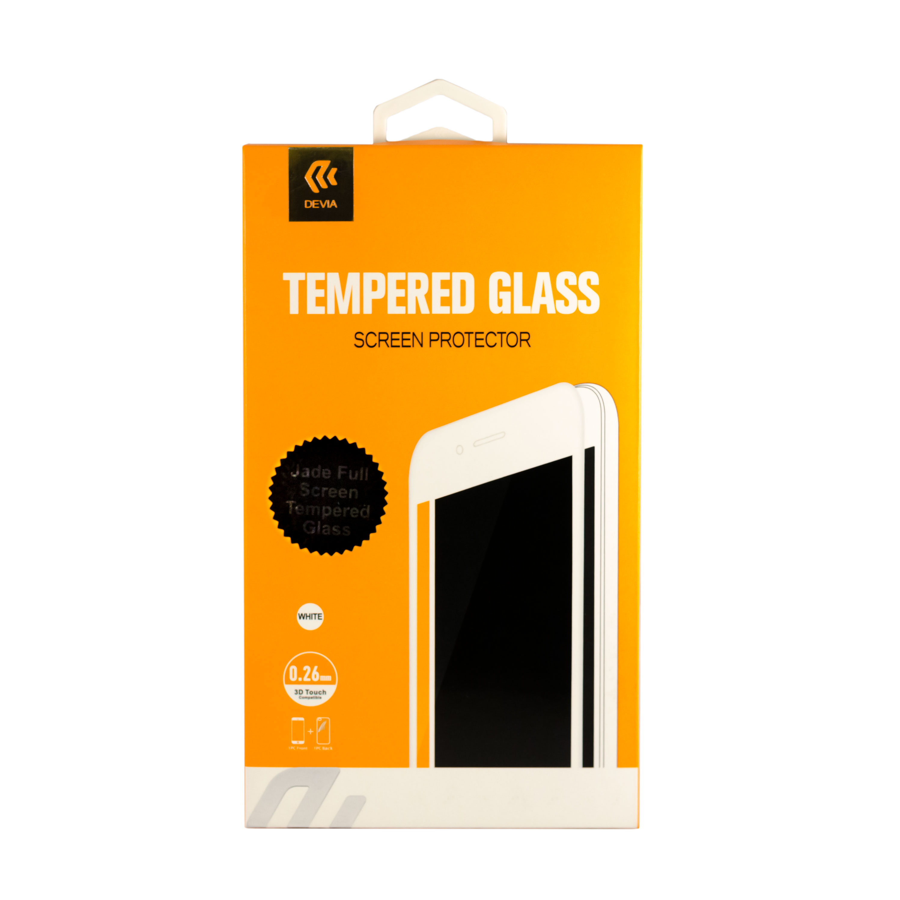 фото Защитное стекло Devia Jade Full Screen Tempered Glass 0.26мм для Apple iPhone 7/8, белый