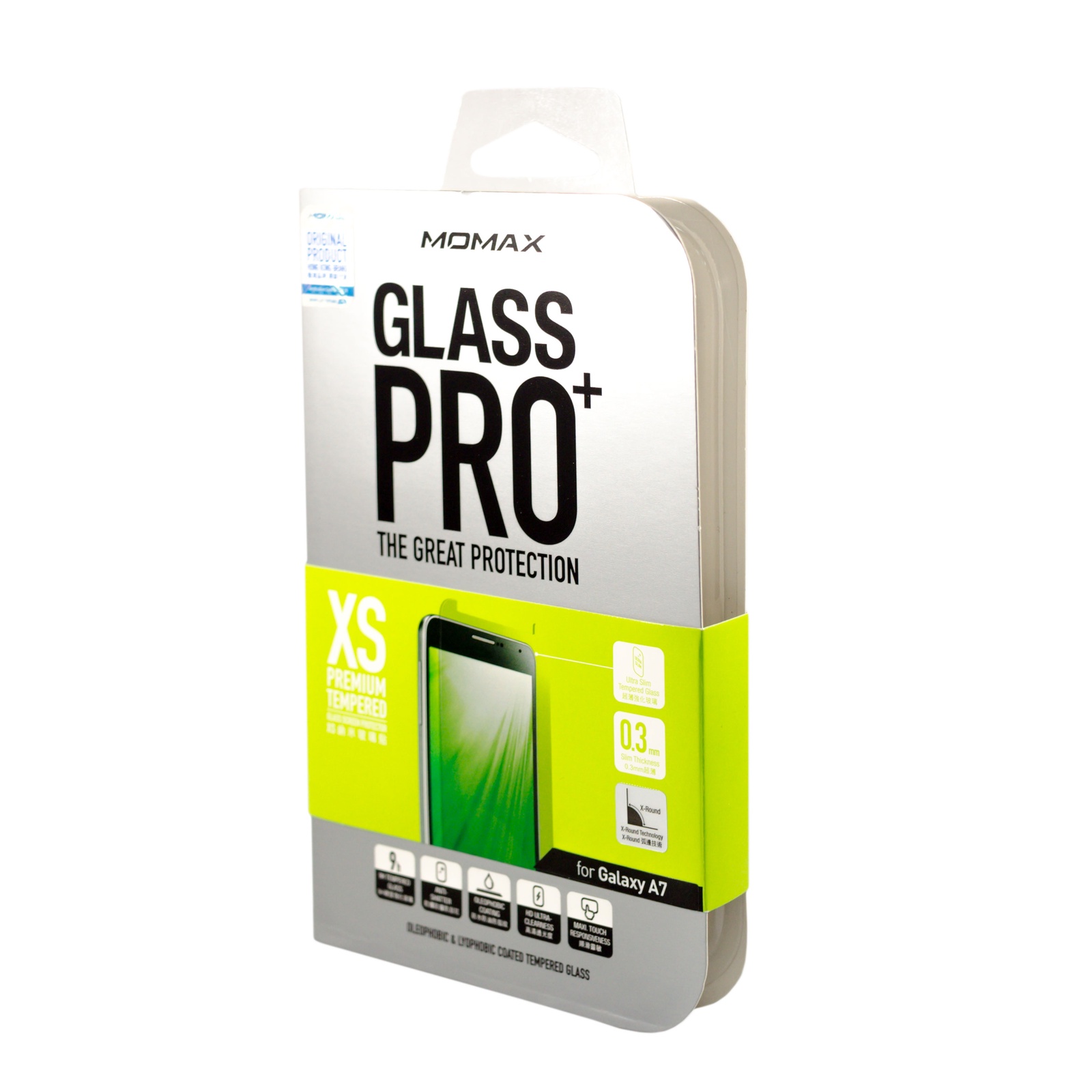 фото Полноразмерное защитное стекло Momax Glass Pro Screen Protector для Samsung Galaxy A7 2016, 4894222039575, прозрачный