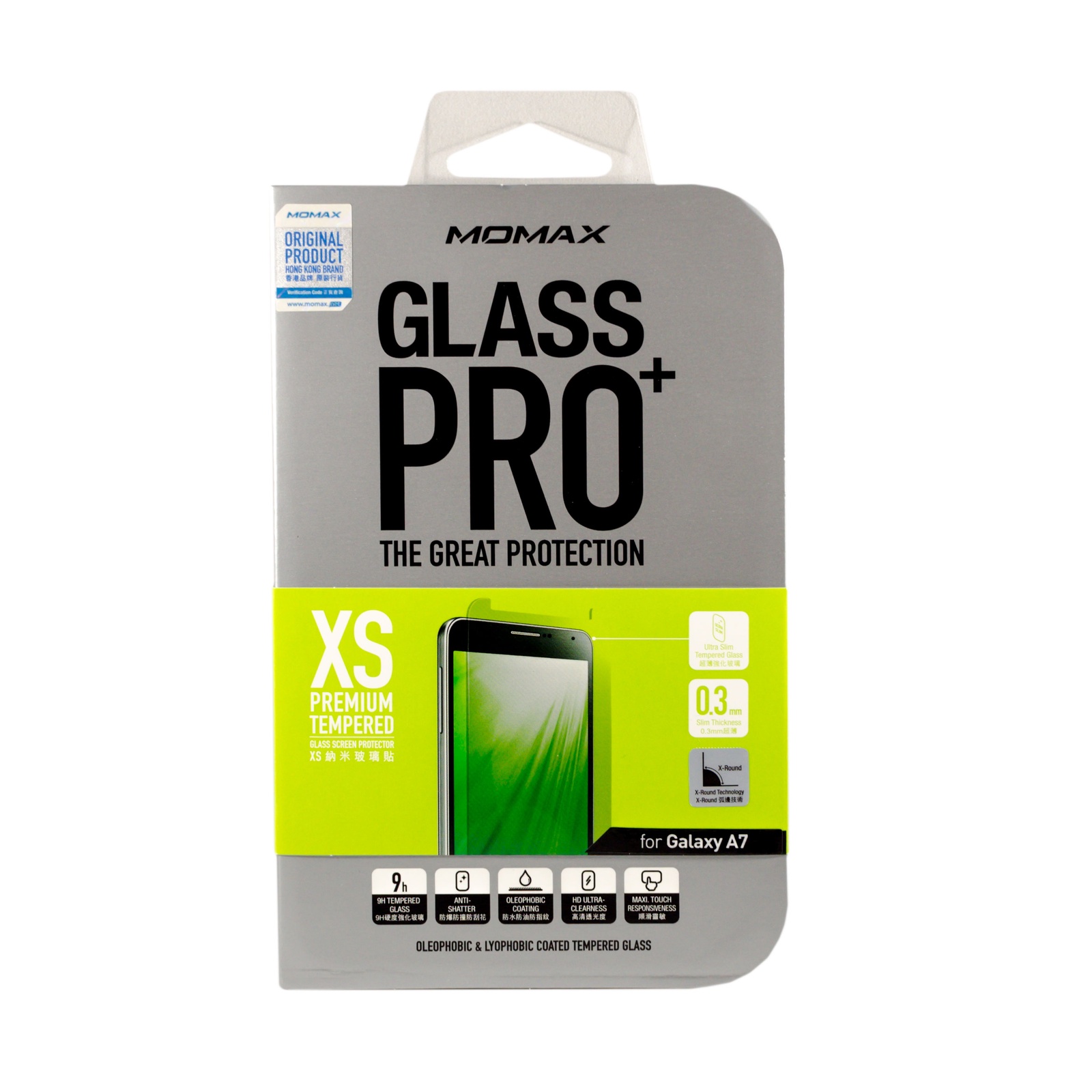 фото Полноразмерное защитное стекло Momax Glass Pro Screen Protector для Samsung Galaxy A7 2016, 4894222039575, прозрачный