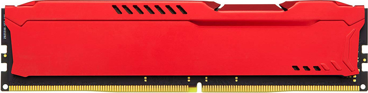 фото Модуль оперативной памяти Kingston HyperX Fury DDR4 DIMM, 8GB, 3466MHz, CL19, HX434C19FR2/8, red