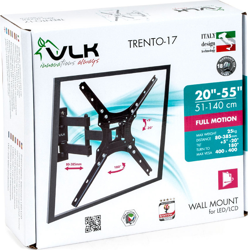 фото Кронштейн для ТВ VLK TRENTO-17 black