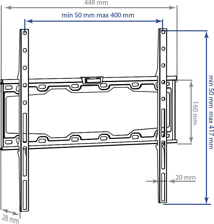 фото Кронштейн для ТВ Kromax ELEMENT-3 black