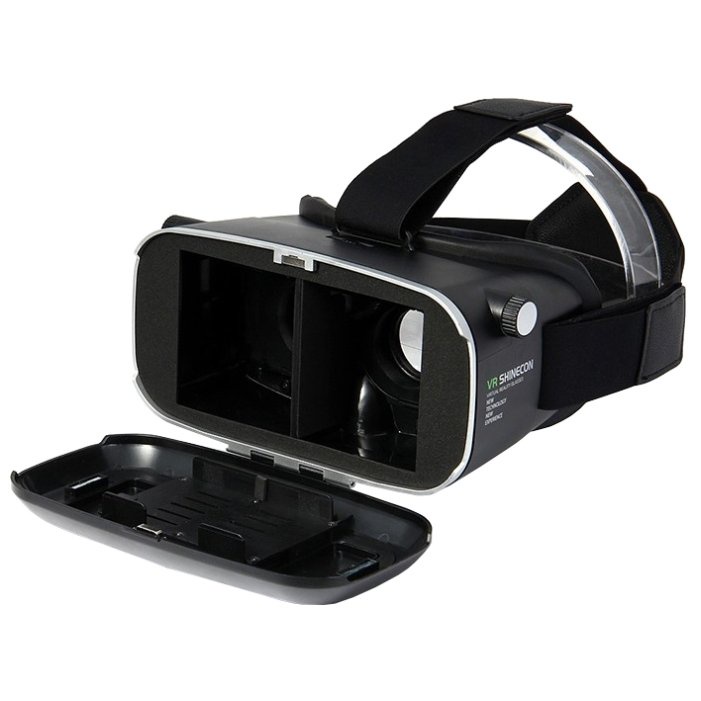 фото Очки виртуальной реальноcти для смартфонов VR SHINECON в комплекте с беспроводным пультом, черный